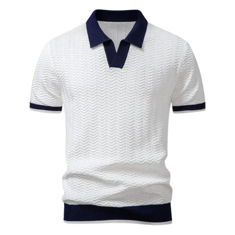 Zip-Up Polo Shirt