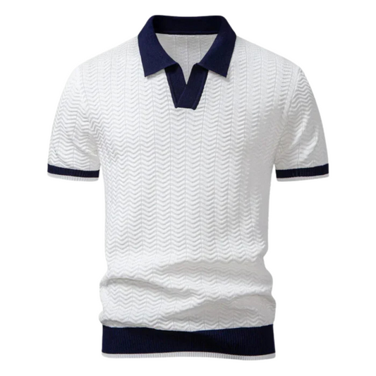 Zip-Up Polo Shirt