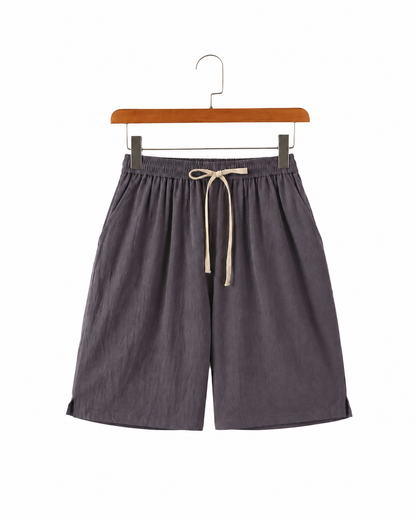 Solvane Linen Drawstring Shorts