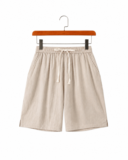 Solvane Linen Drawstring Shorts