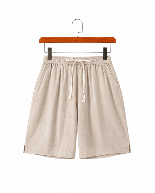 Solvane Linen Drawstring Shorts