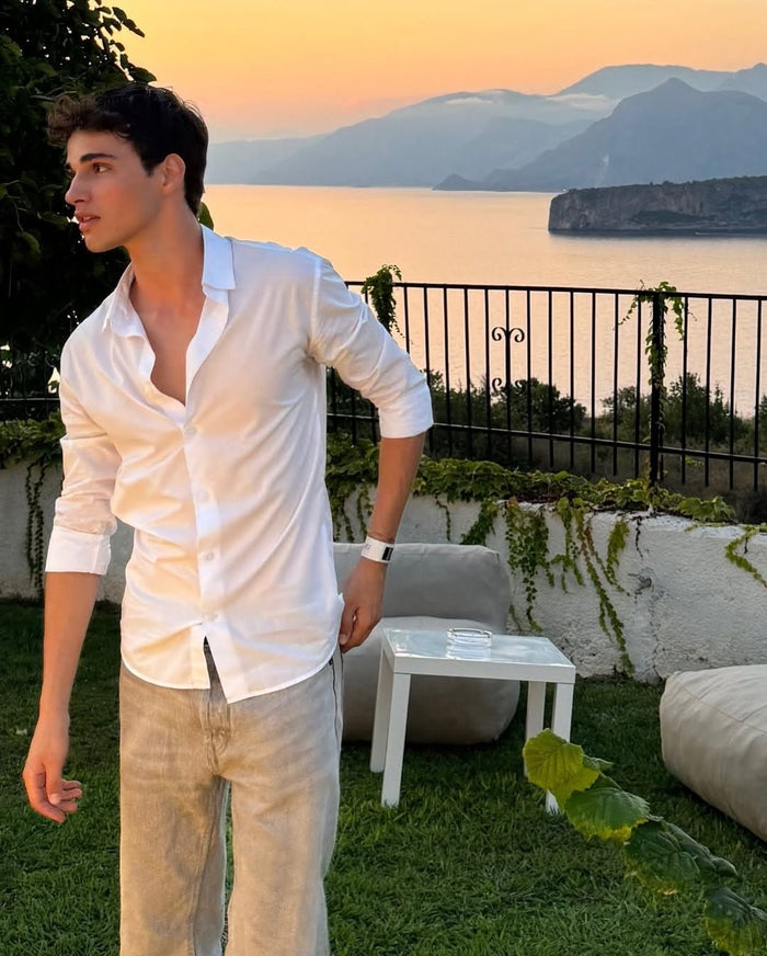 "George in the Amalfi Linen Shirt"